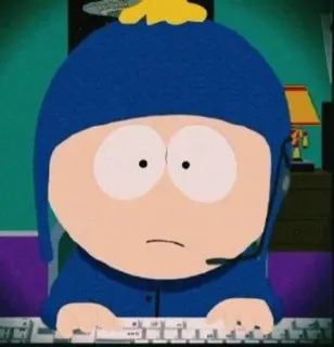 💻 Craig Tucker South Park South Park, Craig Tucker, cartoon, animated, character telegram sticker