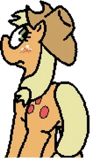 😳 Applejack My Little Pony pony, cartone animato, Applejack, animazione, equino, cavallo telegram sticker