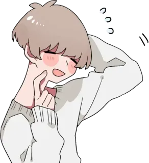 😳 っっっ Anime, Chico, Lindo, Japonés, Dibujos animados, Personaje whatsapp sticker
