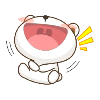 😂 bear, cartoon, cute, happy, animal, sticker telegram sticker