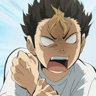 🏐 anime, angry, frustrated, cartoon, expression telegram sticker