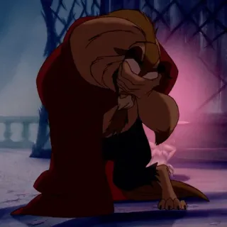 🥀 Beast Beauty and the Beast disney, cartoon, monster, sad, beast, animation telegram sticker