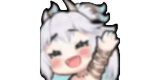 👋 Anime, Kawaii, Fofo, Personagem, Adesivo telegram sticker