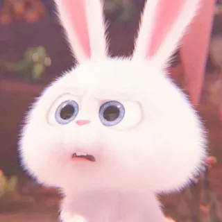 🐰 Snowball The Secret Life of Pets conejo, lindo, conejito, animal, dibujo animado, mascota telegram sticker