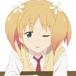 😒 Anime, Garota, Fofa, Desenho animado, Kawaii, Mangá, Estudante, Personagem telegram sticker