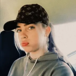 🕸 Billie Eilish 歌手, 有名人, アーティスト, 女性, 音楽 telegram sticker