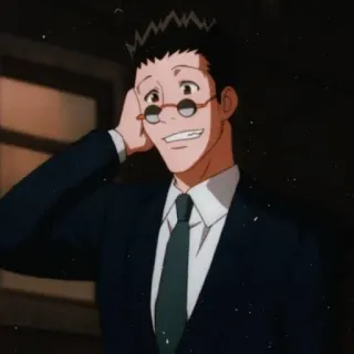 🇯🇵 Leorio Paladinight Hunter x Hunter anime, hunter x hunter, leorio, character, smile telegram sticker