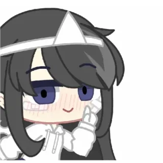 🌟 Gacha Life, Аниме стиль, Персонаж, Милый, Цифровое искусство, Стикер telegram sticker