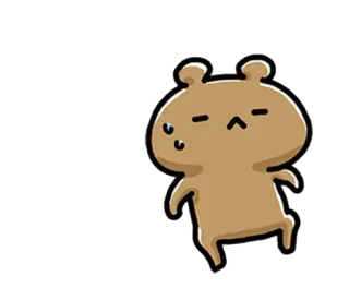 💞 Dibujo animado, Animal, Oso, Mono, Personaje, Ilustración telegram sticker