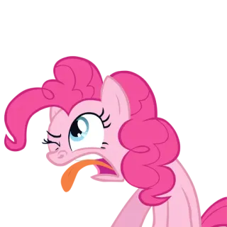 😬 Pinkie Pie My Little Pony dibujos animados, pony, Pinkie Pie, My Little Pony, animado telegram sticker