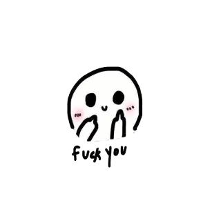🖕 Fuck you insult, offensive, rude, middle finger, swear word telegram sticker
