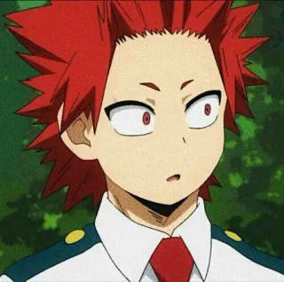 🥀 Eijiro Kirishima My Hero Academia Anime, Manga, Kirishima, Eijiro Kirishima, My Hero Academia, cheveux roux, super-héros telegram sticker