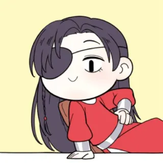 ⚫️ personage, sticker, anime, manga, cartoon, schattig telegram sticker