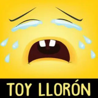 😙 TOY LLORÓN 울음, 이모티콘, 슬픈, 눈물, 장난감, 만화, 울보 whatsapp sticker