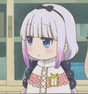 🍥 Kanna Miss Kobayashi's Dragon Maid Anime, Kanna, Süß, Drachenmädchen, Chibi, Miss Kobayashis Dragon Maid whatsapp sticker