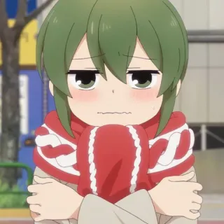 😖 Anime, Kartun, Lucu, Dingin, Syal whatsapp sticker