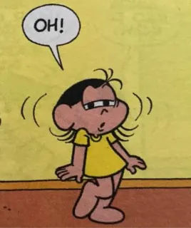 😦 OH! kartun, kaget, terkejut, seruan, komik telegram sticker