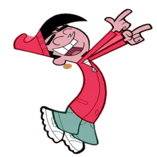 👉 Vince Due Fantagenitori, Vince, cartone animato, personaggio, animazione, Nickelodeon telegram sticker