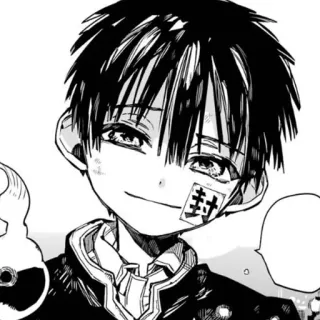 ⛓ Hanako-kun Toilet-bound Hanako-kun Anime, Mangá, Hanako-kun, Hanako-kun no Toilet, Fantasma, Escola, Sobrenatural whatsapp sticker
