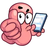 👍 만화, 벌레, 전화, 화난 telegram sticker
