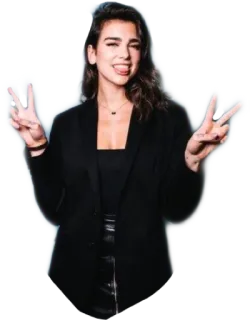 ✌️ Dua Lipa Sänger, Promi, Musiker, Popstar, Frau whatsapp sticker