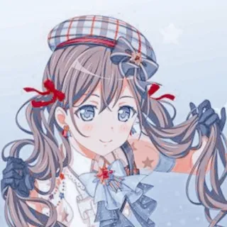 🌟 Anime, Lindo, Chica, Dibujo animado, Ilustración, Personaje whatsapp sticker