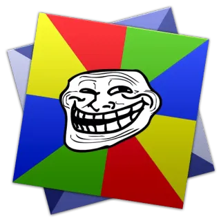 😃 trollface, meme, internet, troll, face, fun telegram sticker