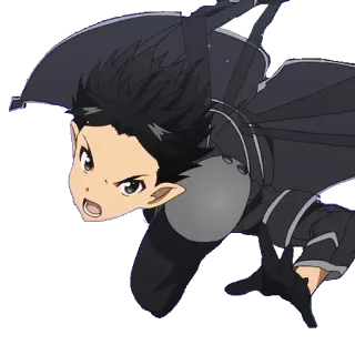 👊 anime, character, elf, fantasy, sword telegram sticker