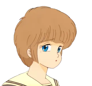 😟 애니메이션, 소녀, 만화, 캐릭터, 일러스트 telegram sticker