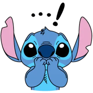 🤭 Stitch Lilo & Stitch 디즈니, 만화, 스티치, 외계인, 릴로 & 스티치 telegram sticker