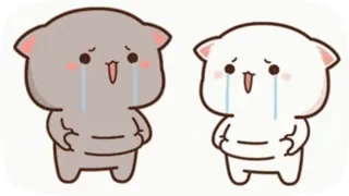 😭 chorando, triste, desenho animado, fofo, emocional, lágrimas telegram sticker