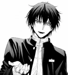 🚅 Anime, Mangá, Uniforme escolar, Masculino, Personagem telegram sticker