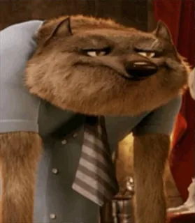 🐺 Wayne Hotel Transylvania loup, dessin animé, personnage, hôtel transylvanie, drôle, animation, monstre telegram sticker