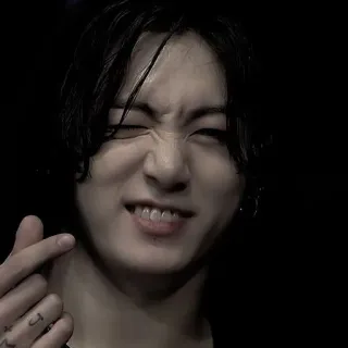 ⛓ person, man, love sign, kpop, entertainment, finger heart telegram sticker