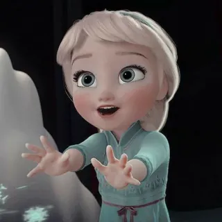 👾 Elsa Frozen Elsa, Frozen, Disney, dibujos animados, película, princesa, hielo telegram sticker