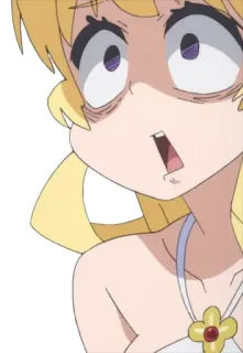 ❤️ Satania Gabriel Dropout Anime, Grappig, Satania, Gabriel Dropout, Meme, Cartoon, Geschrokken whatsapp sticker