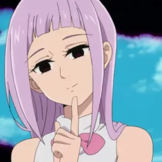 🤔 Melascula Seven Deadly Sins Аниме, Девушка, Меласкула, Семь смертных грехов, Розовые волосы, Манга telegram sticker