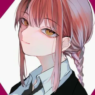 ✨ Makima Chainsaw Man อนิเมะ, มาคิมะ, เชนซอว์แมน, มังงะ telegram sticker