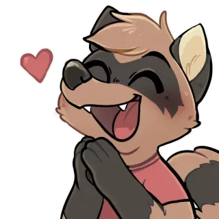 Radicoon! telegram stickers