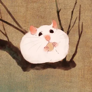 🐹 hamster, animal, cute, rodent, drawing, art telegram sticker