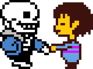 ☠️ Sans Undertale skeleton, videogame, indie game, undertale, frisk, monster telegram sticker
