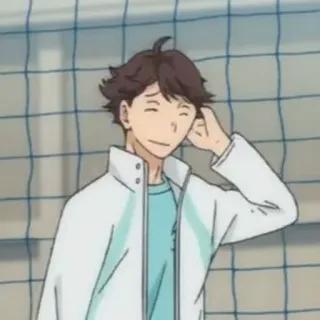 💗 Oikawa Tooru Haikyuu!! Anime, Haikyuu, Oikawa, Pallavolo, Personaggio telegram sticker
