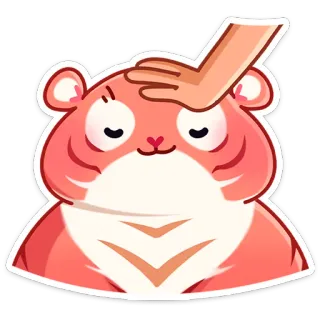 ☺️ hamster, animal de estimação, mão, animal, fofo, adesivo, desenho animado whatsapp sticker