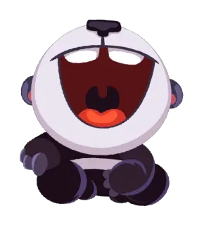🤣 Panda, Cartoon, Dier, Schattig, Sticker telegram sticker