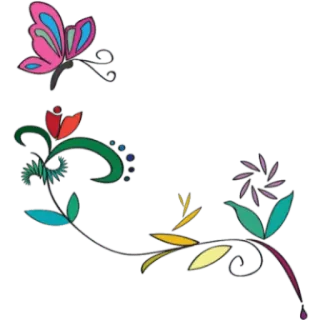 🦋 vlinder, bloemen, bloem, natuur, kleurrijk telegram sticker
