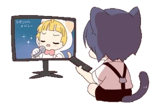 🖥 スペシャル
メドレー cat, anime, television, singing, entertainment telegram sticker