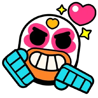 😄 sticker, emoji, wütend, gesicht, herz telegram sticker