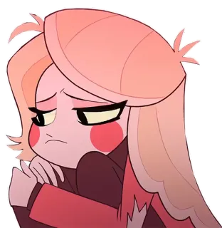 😢 Charlie Morningstar Hazbin Hotel sedih, charlie, hazbin hotel, kartun telegram sticker