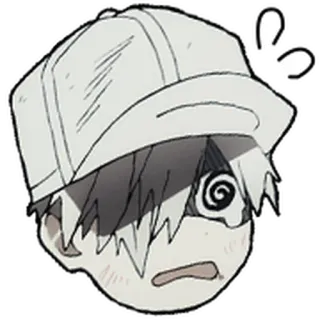 🩸 White Blood Cell (Neutrophil) Cells at Work! cells at work, globule blanc, animé, manga, dessin animé, personnage, neutrophiles telegram sticker
