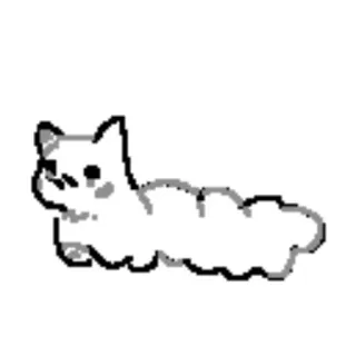 💉 Cat-caterpillar telegram sticker